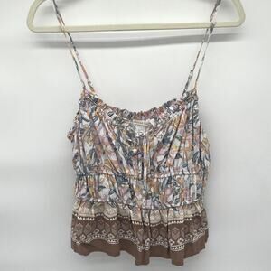 BECOOL Sleeveless Top, Peplum, Large